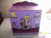 Porta fraudas lilás Looney Tunes