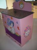 Porta fraudas rosa gatinha Marie