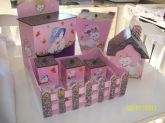 Kit para quarto infantil rosa gatinha Marie