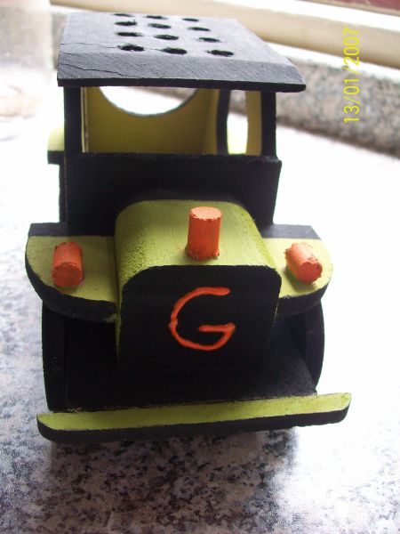 Porta lápis carrinho